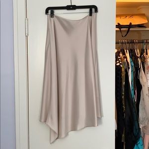 Alice + Olivia Jayla Drape Slip Midi Skirt